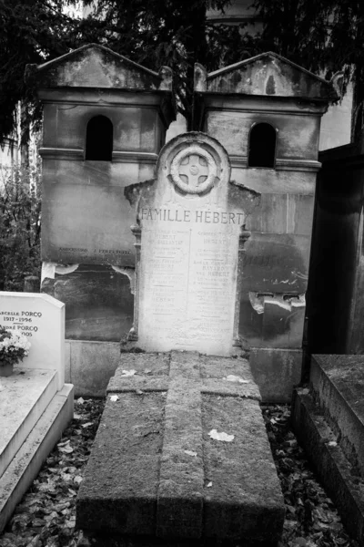 Paříž Francie Listopadu 2019 Hroby Krypty Hřbitově Pere Lachaise — Stock fotografie