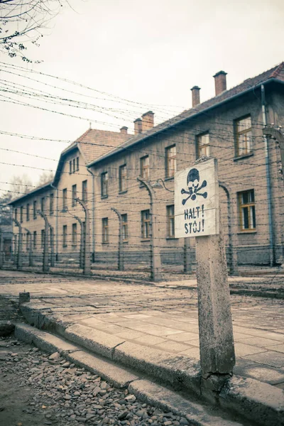 Auschwitz Polonia Novembre 2019 Parte Del Campo Concentramento Auschwitz — Foto Stock