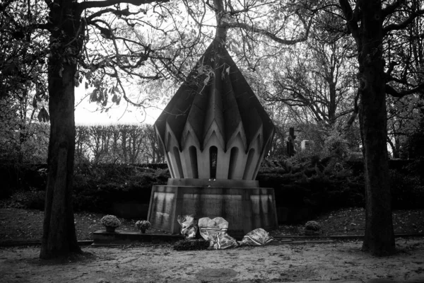 París Francia Noviembre 2019 Tumbas Criptas Cementerio Pere Lachaise —  Fotos de Stock