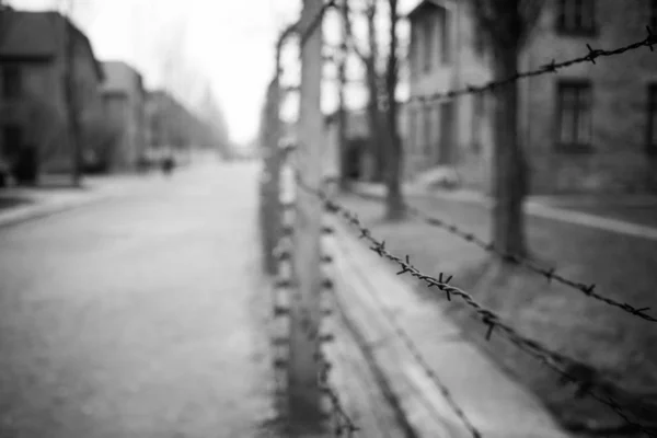 Άουσβιτς Πολωνία Νοεμβρίου 2019 Μέρος Του Στρατοπέδου Συγκέντρωσης Του Άουσβιτς — Φωτογραφία Αρχείου