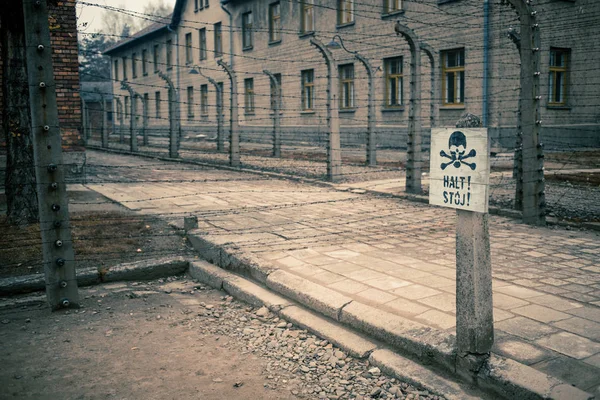 Auschwitz Polonia Novembre 2019 Parte Del Campo Concentramento Auschwitz — Foto Stock