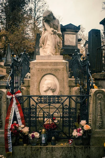 Paris France Novembre 2019 Tombeau Frédéric Chopin — Photo