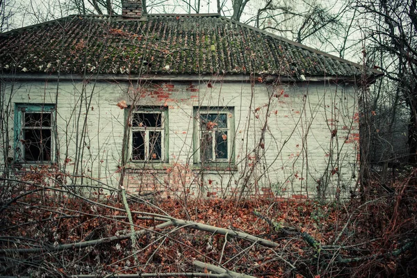 Покинуті Будинки Речі Чорнобильській Зоні Відчуження Прип Ять — стокове фото