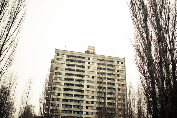 チェルノブイリの放棄された建物と物事エリア Pripyat — ストック写真