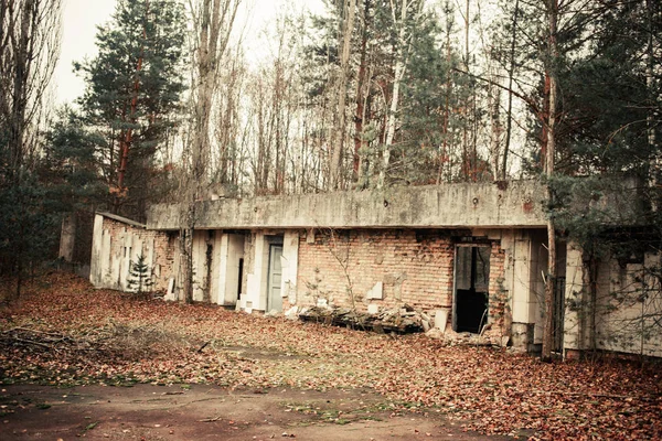 Bâtiments Objets Abandonnés Dans Zone Exclusion Tchernobyl — Photo