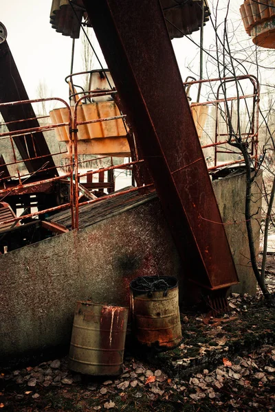 Sites Abandonnés Zone Exclusion Tchernobyl — Photo