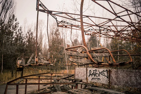 Visões Abandonadas Zona Exclusão Chernobyl — Fotografia de Stock