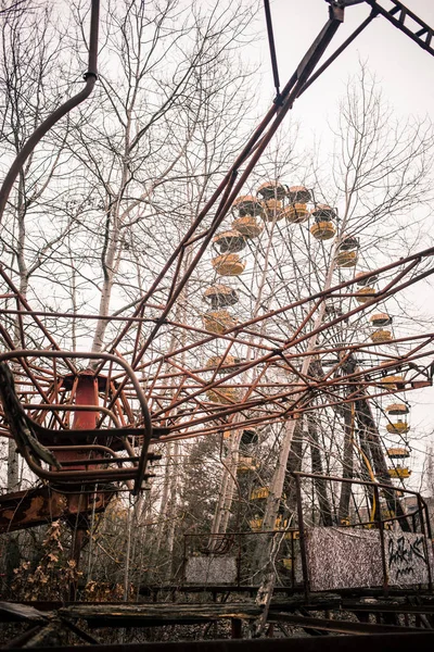 Rueda Ferry Abandonada Zona Exclusión Chernobyl — Foto de Stock