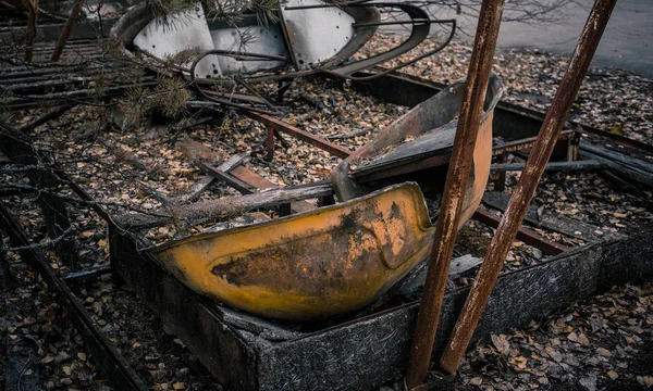 Visões Abandonadas Zona Exclusão Chernobyl — Fotografia de Stock