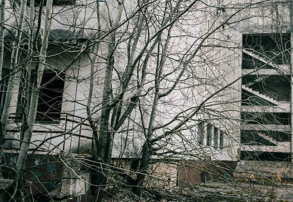 Terk Edilmiş Binalar Çernobil Yasak Bölge Pripyat — Stok fotoğraf