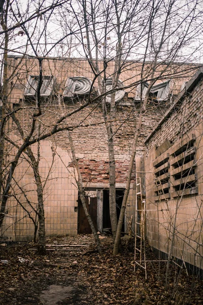 Opuszczone Budynki Rzeczy Strefie Wykluczenia Czarnobylu — Zdjęcie stockowe