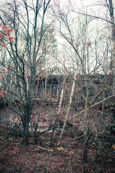Verlassene Gebäude Und Dinge Der Sperrzone Von Tschernobyl — Stockfoto