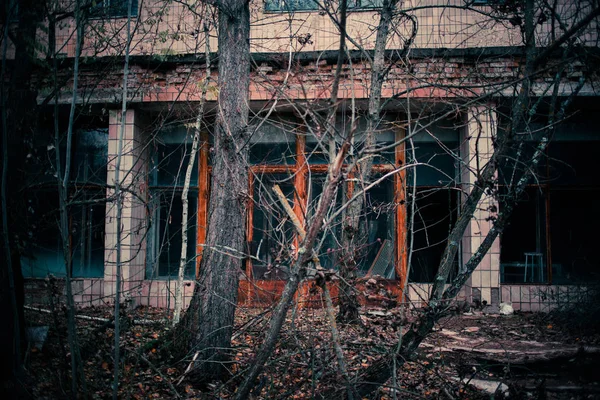 Hospital Abandonado Zona Exclusão Chernobyl — Fotografia de Stock