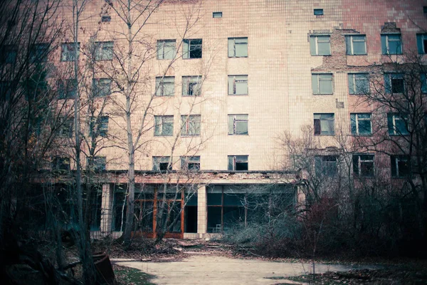 Hospital Abandonado Zona Exclusão Chernobyl — Fotografia de Stock
