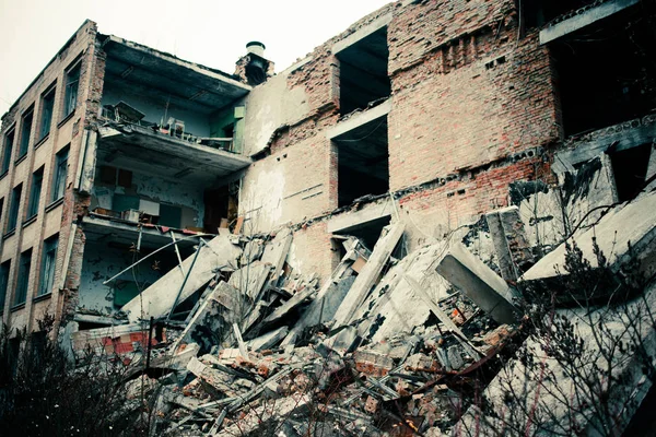 Edifícios Abandonados Coisas Zona Exclusão Chernobil — Fotografia de Stock