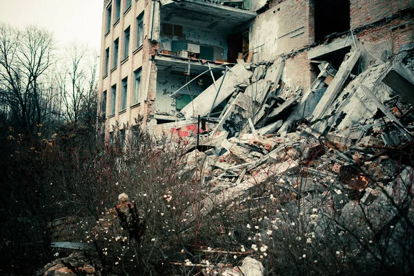 Verlassene Gebäude Und Dinge Der Sperrzone Von Tschernobyl — Stockfoto