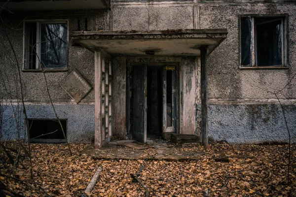 Bâtiments Objets Abandonnés Dans Zone Exclusion Tchernobyl — Photo