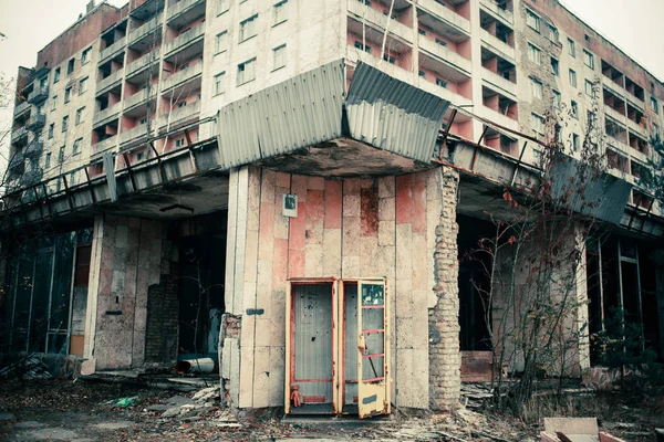 Edifícios Abandonados Coisas Zona Exclusão Chernobil — Fotografia de Stock