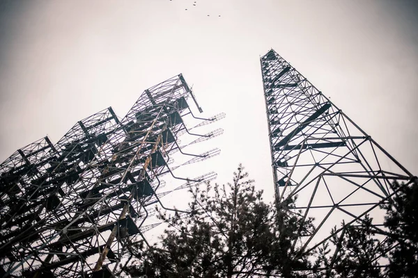 切尔诺贝利 Duga 旧苏联雷达系统 — 图库照片