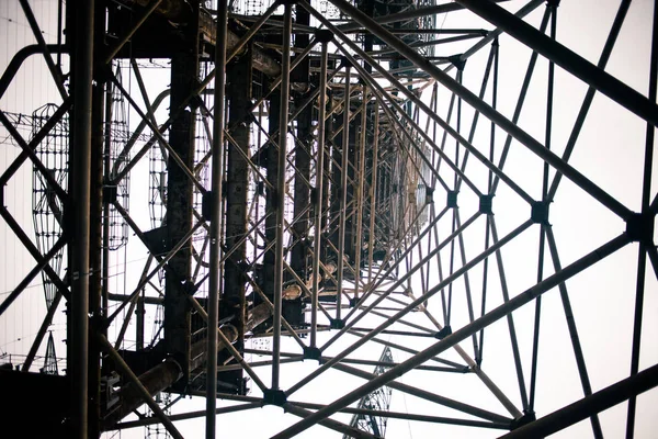 Chernobyl Duga Stary Radziecki Radar Systemu — Zdjęcie stockowe