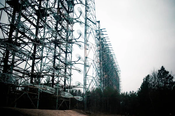 Chernobyl Duga Antigo Sistema Radar Soviético — Fotografia de Stock