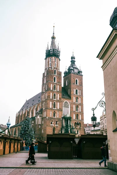 Krakow Poland 2019 Basílica Santa Maria Cracóvia — Fotografia de Stock