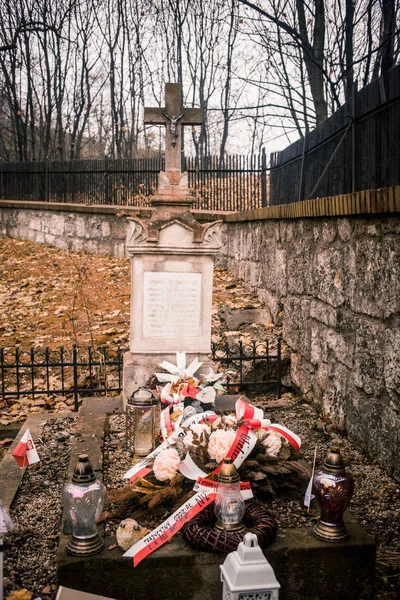 Krakow Polonya 2019 Cmentip Podgrski Mezarlığı — Stok fotoğraf