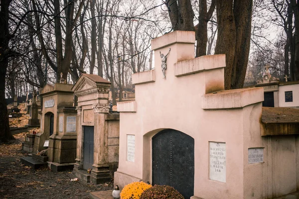 Krakow Poland 2019 Cmentarz Podgrski Stary Cemetery — Stock Photo, Image