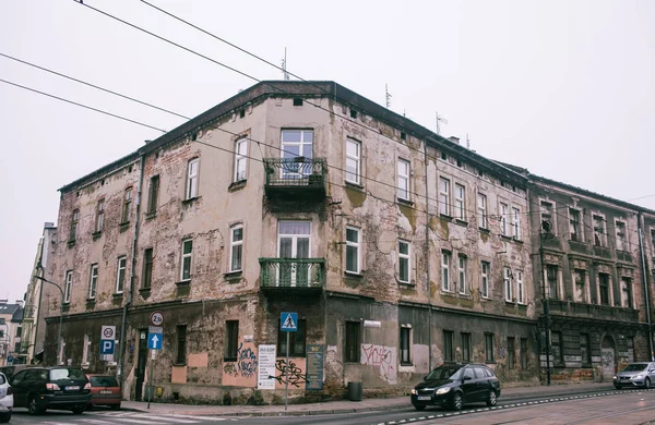 Krakow Poland November 2019 Old Buildings Jewish Quarter Krakow Stock Picture