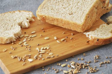 çeşitli ekmek ve rulolar