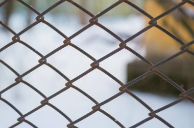   Çit Ahşap falls aşağı ve arka bacakları yapılmış içinde belgili tanımlık kış