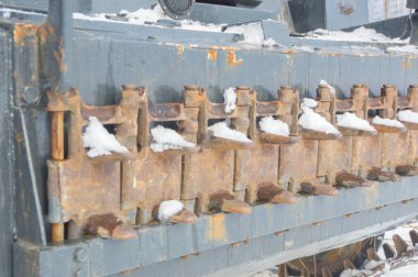 onarım için vücut savaş araçları kamyon üzerinde.