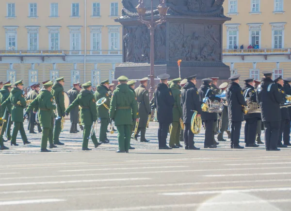 Russland, saint-petersburg, 28 april 2017 - probe der milit — Stockfoto