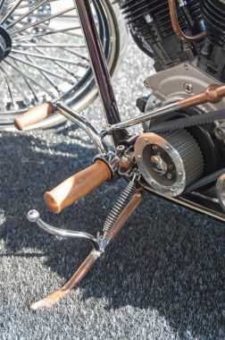 ayak pedalı vintage motosiklet başlayıp