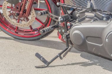 modern motosiklet otopark için kickstand