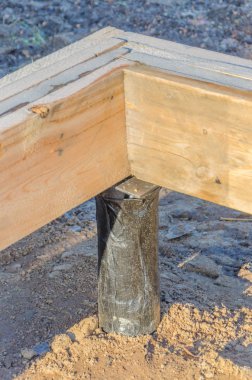 panoları, açısını con altında bir evin ahşap çerçeve