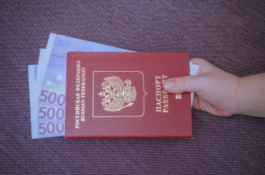 pasaport bir çocuğun el taşır