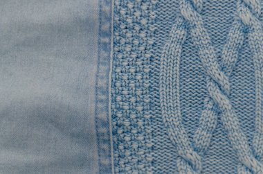 arka plan, kot kumaş ve örme yün, doku