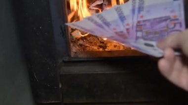the money burns brightly in the oven