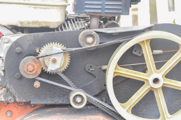 Der Mechanismus Grubber Getriebe Und Transmissionsriemen — Stockfoto
