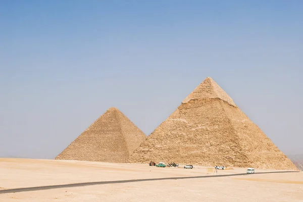 Giza büyük piramit. UNESCO dünya mirası. Mısır. — Stok fotoğraf