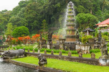 Water Palace of Tirta Gangga. Landmark in Bali, Karangasem, Indo clipart