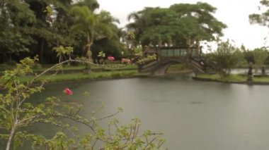 Su Palace, Tirta Gangga. Bali Karangasem Endonezya dönüm noktası. Kış yağmur mevsimi.