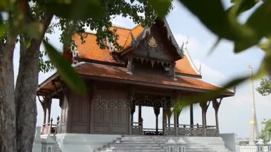 Budist tapınağı wat Chao Phraya setin tarih. Bangkok, Tayland.