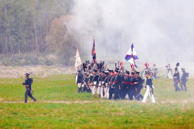 Borodino, Rusya Federasyonu - 06 Eylül 2015 - canlandırma ortasındayken