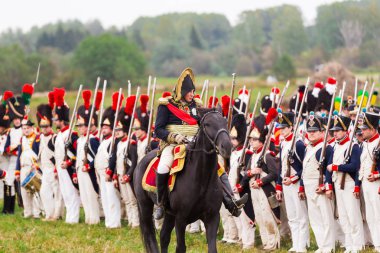 Borodino, Rusya Federasyonu - 06 Eylül 2015 - canlandırma ortasındayken