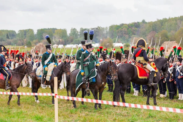 Borodino, russland - 06. September 2015 - Nachstellung der Schlacht — Stockfoto