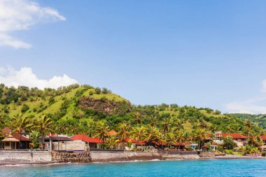 Deniz kenarı, Bali Adası Güney Doğu parçası. Endonezya.