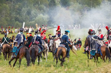 Borodino, Rusya Federasyonu - 02 Eylül 2017 - canlandırma ortasındayken