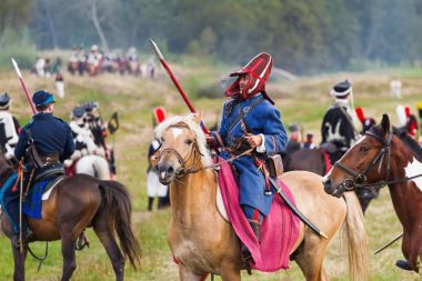 Borodino, Rusya Federasyonu - 02 Eylül 2017 - canlandırma ortasındayken